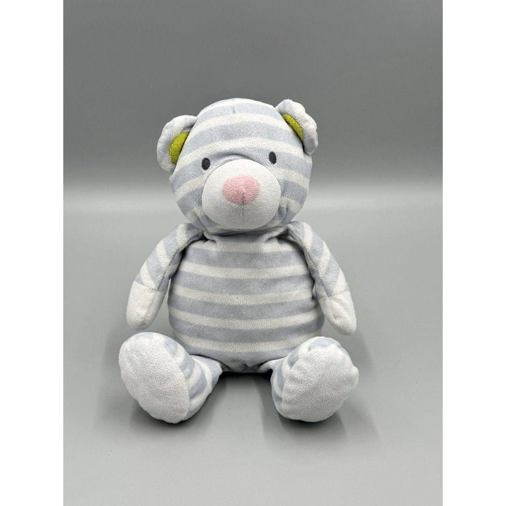 Manhattan Toy Watson Teddy Bear Plush Stuffed Animal Blue White Stripes No Tag